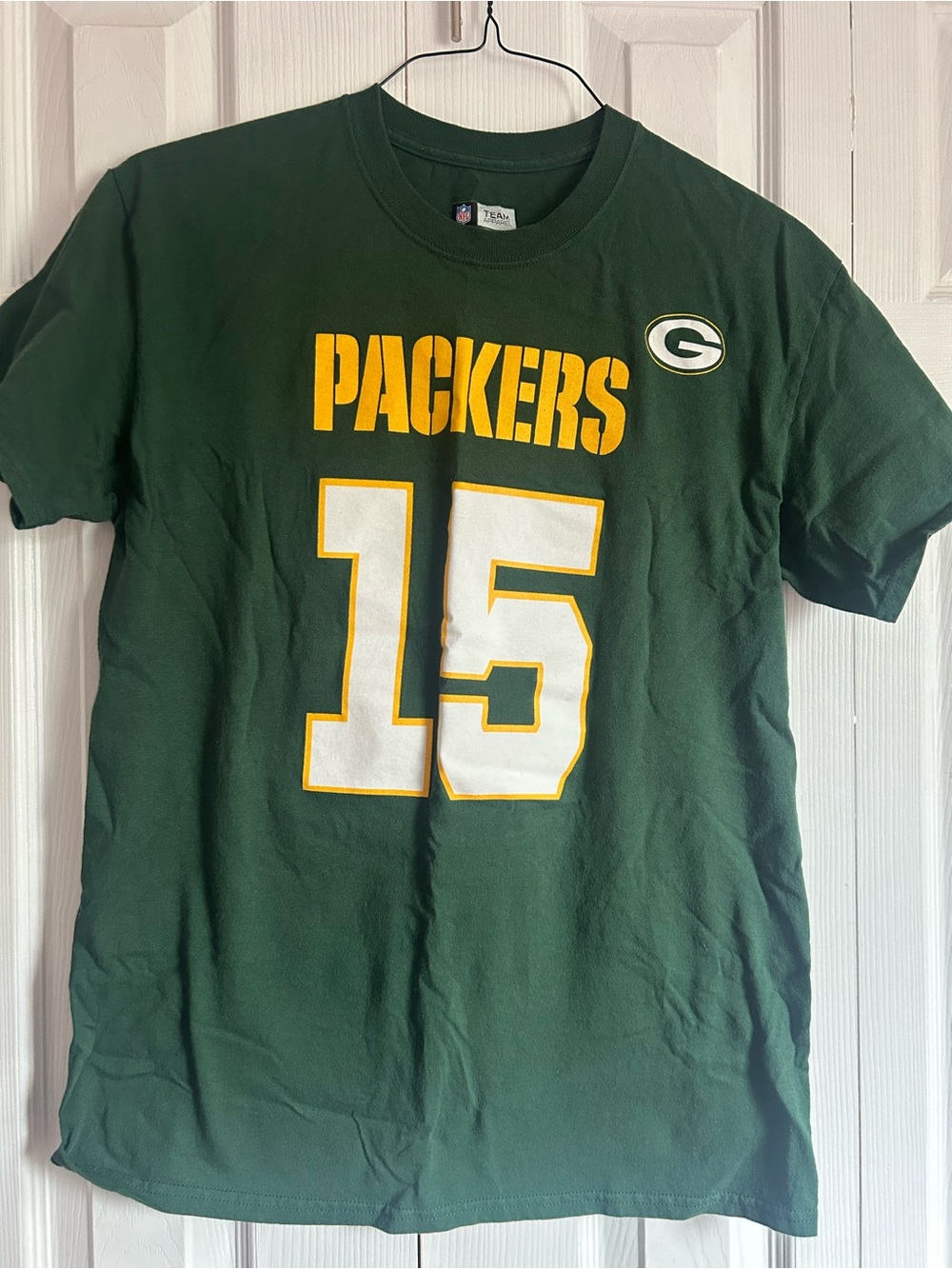 NFL team apparel Green Bay Packers Starr 15 hall of fame shirt size medium